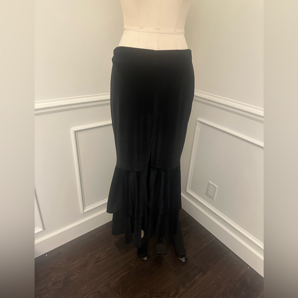 Patbo velvet ruffle skirt NWOT.